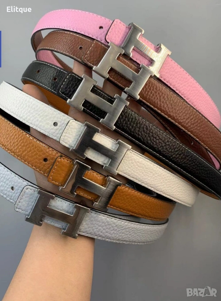 колани от естествена кожа в кутия hermes , снимка 1