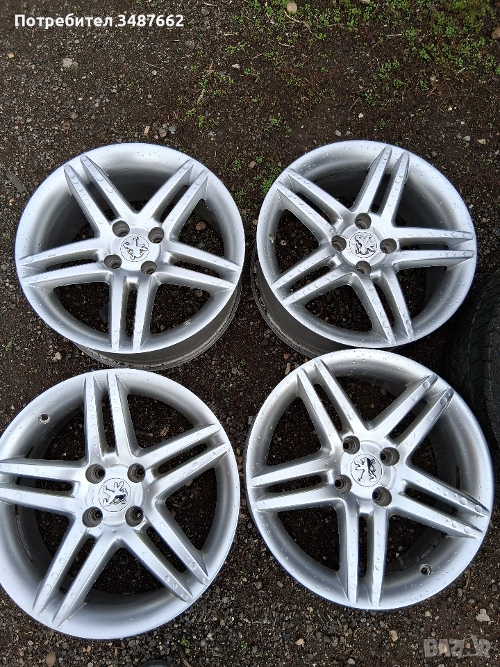 17цола оригинални за Пежо Ситроен 7J ×17 ет 17 4×108 ц.65.1 , снимка 1