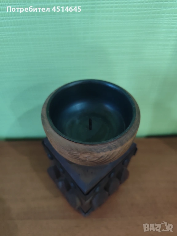 Свещник оригинален дизайно вис.16см, снимка 1