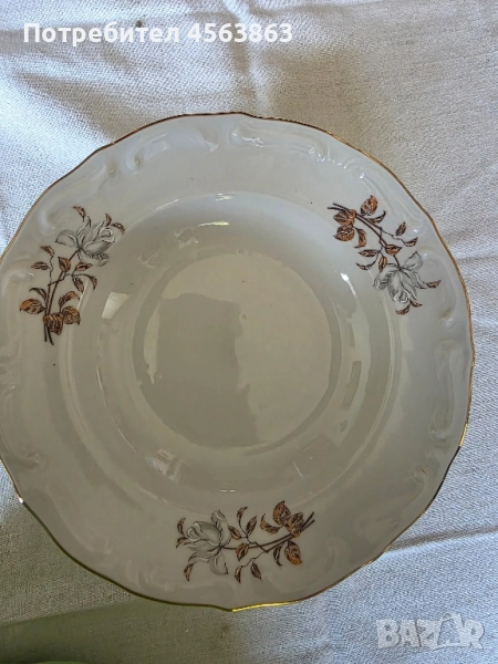 Дълбоки порцеланови чинии, снимка 1