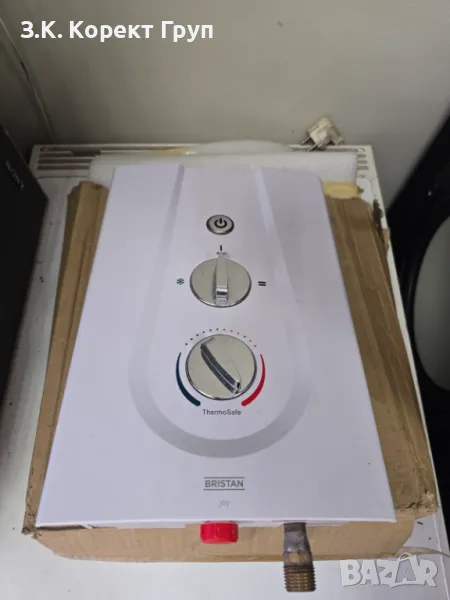Bristan JOYT385 W 8.5 kW Joy 3 Термостатичен електрически бойлер за душ, снимка 1
