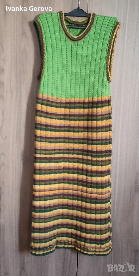 Ръчно плетена дамска рокля,сукман, снимка 1