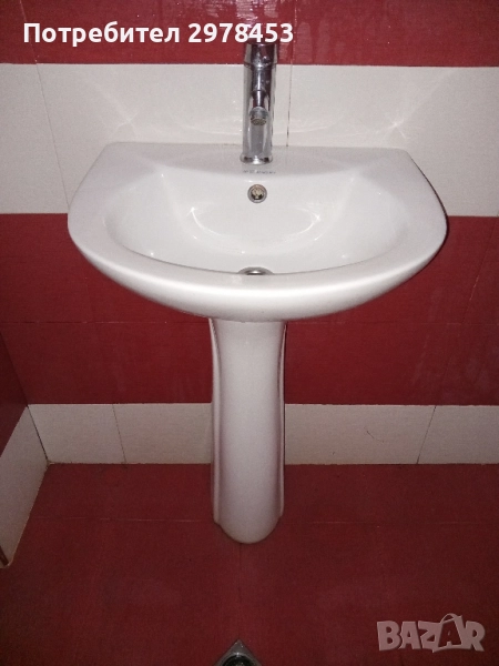 Мивка с крак и смесител Inter Ceramic, снимка 1