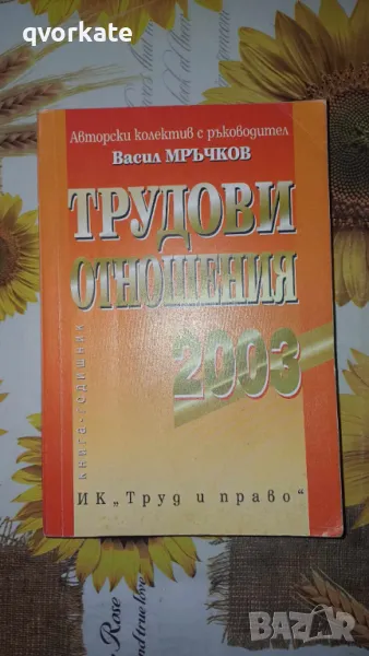 Трудови отношения 2003-авторски колектив с ръководител Васил Мръчков, снимка 1