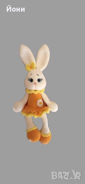 Ръчно изработени плюшени играчки Зайче, снимка 1