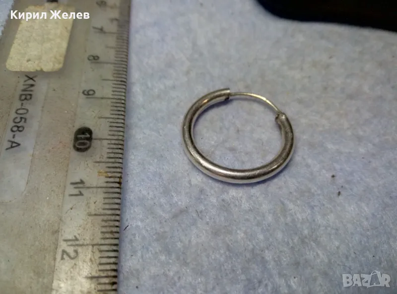 СТАРА КЛАСИЧЕСКИ РЕТРО МОДЕЛ СРЕБЪРНА ОБЕЦА СРЕБРО ВИСОКА ПРОБА ФИНА МАЙСТОРСКА ИЗРАБОТКА 35038, снимка 1