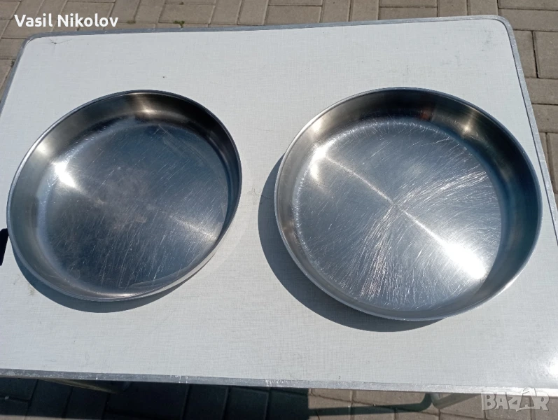 Тава хром Силистра 30см от соца , снимка 1