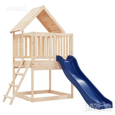 vidaXL Комбинирано детско съоръжение за игра на открито, бор масив(SKU:3155894, снимка 1