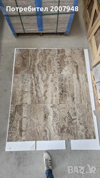 Травертин Ноче 1.2х61х30.5 - 48 лв./кв.м.с ДДС, снимка 1