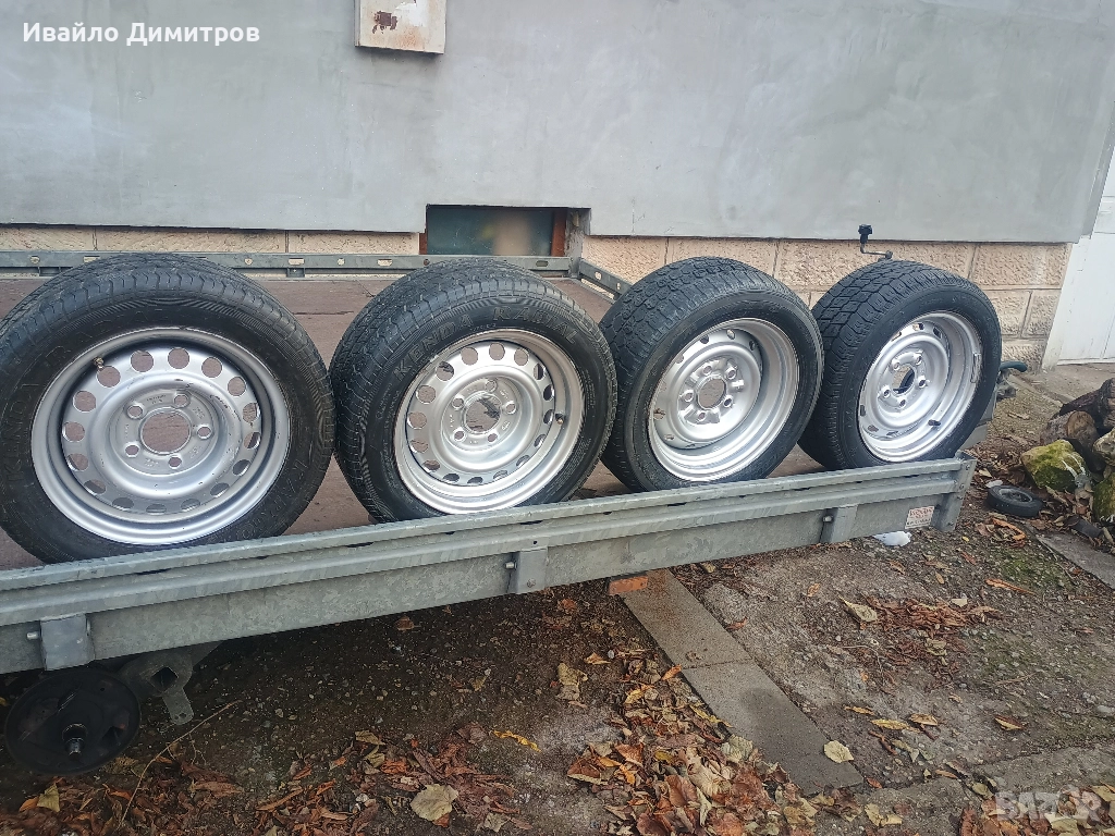 Гуми и джанти за ремарке или платформа 13" 5x112, снимка 1