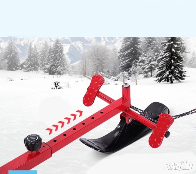 Разглобяема снежна шейна със ски и щеки , снимка 1