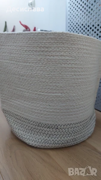 Кош плетен кош за съхранение , снимка 1