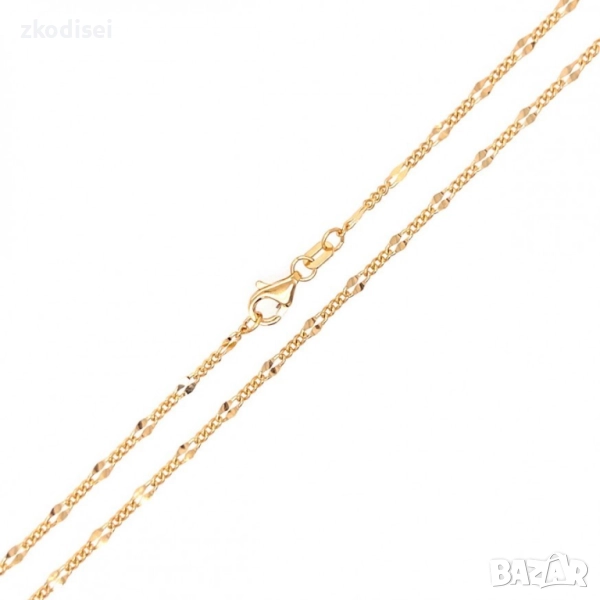 Златен синджир 4,13гр. 48,0см. 14кр. проба:585 модел:34383-4, снимка 1