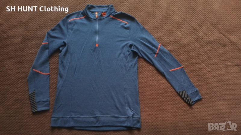 HELLY HANSEN LIFA Base Layer Merino Half Zip Work размер L работна термо блуза W4-353, снимка 1