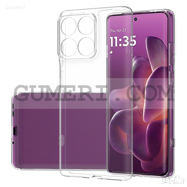 Силиконов Гръб със Защита за Камерата за Motorola Edge 60 Pro, снимка 1