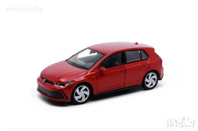 1:34 Метални колички: Volkswagen Golf 8 GTI - Welly, снимка 1