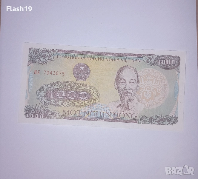 Виетнам 1000 донги 1988 UNC, снимка 1