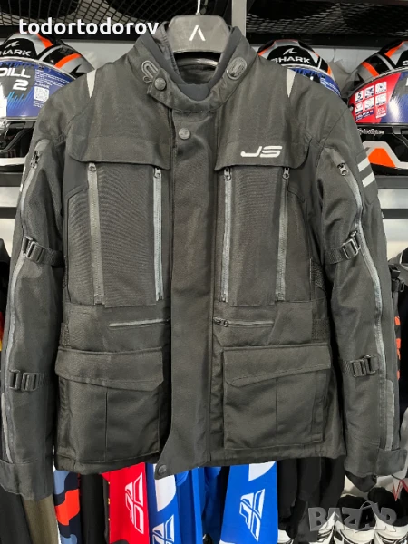 Текстилно мото яке JS RACING,размер XL-56,протектори и две подплати, снимка 1