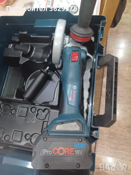 Bosch gws18v-10 със pro core 8ah, снимка 1