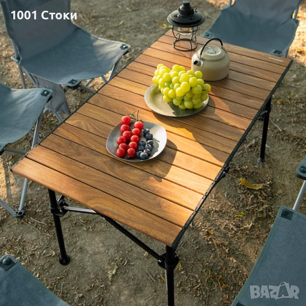 Нова Къмпинг Маса с Подвижен Плот + Чанта , снимка 1