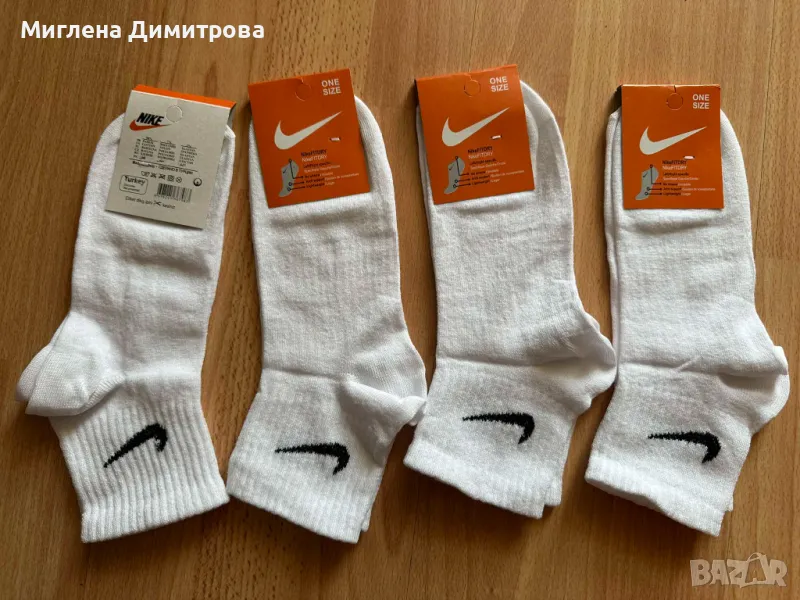 ЮНОШЕСКИ ПАМУЧНИ ЧОРАПИ НАЙК /NIKE КЪС КОНЧ 36-42 НОМЕР , снимка 1