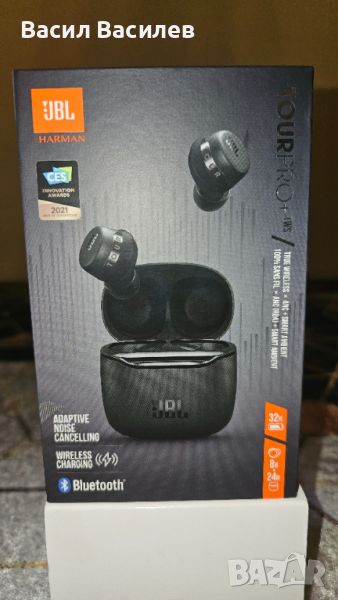 Безжични слушалки JBL - Tour Pro+, TWS, черни, снимка 1