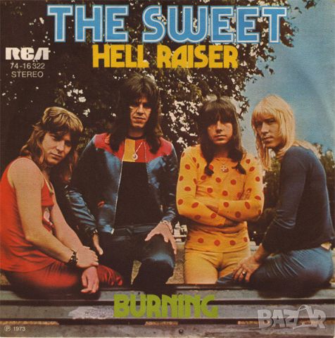 Грамофонни плочи The Sweet – Hell Raiser / Burning 7" сингъл, снимка 1 - Грамофонни плочи - 45521064