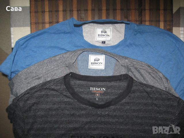 Тениски BISON  мъжки,Л-ХЛ, снимка 1 - Тениски - 46024072