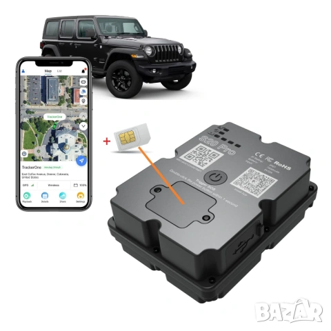 4G GPS тракер S20 Pro, супер батерия над 30 дни, с предплатена СИМ, силен магнит