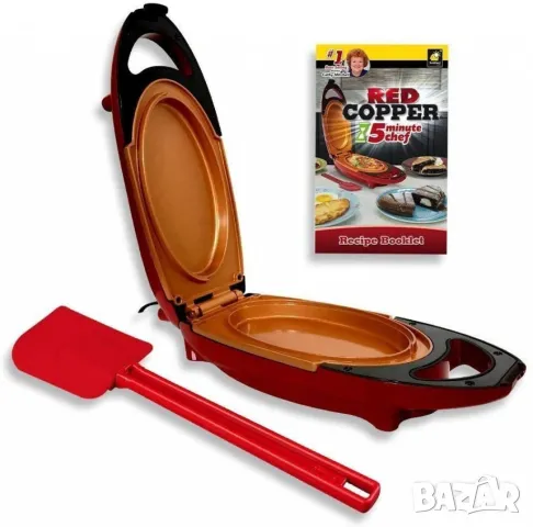 Електрически тиган Red C o p p e r 5 MINUTE CHEF, снимка 5 - Други - 49102445