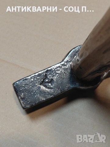 Соц Стар Каменоделски Чук С Дръжка От Дрян 0.950кг. НОМЕР 1650., снимка 5 - Антикварни и старинни предмети - 54237947