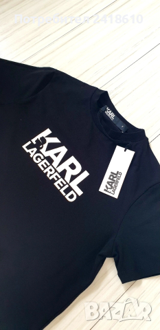 Karl Lagerfeld Stretch Cotton Mens Size S НОВО! ОРИГИНАЛ! Мъжка Тениска!