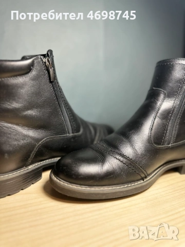 Мъжки зимни боти от естествена кожа, размер 42-43, снимка 3 - Мъжки боти - 53084300
