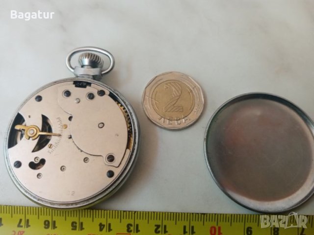 Ingersoll, Ингерсол джобен часовник работи, снимка 2 - Антикварни и старинни предмети - 46276692