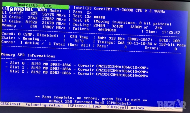 Corsair VENGEANCE 3 x 8 GB // 2x 8  DDR3 1866 PC3 15000, снимка 2 - RAM памет - 52081527