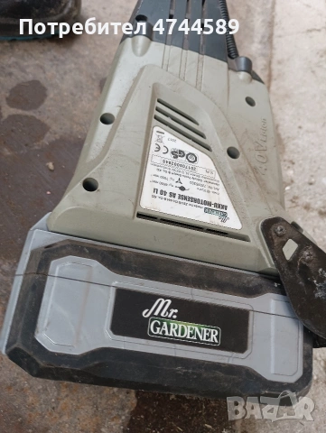 40 волта тример на батерия, снимка 5 - Градинска техника - 53695016