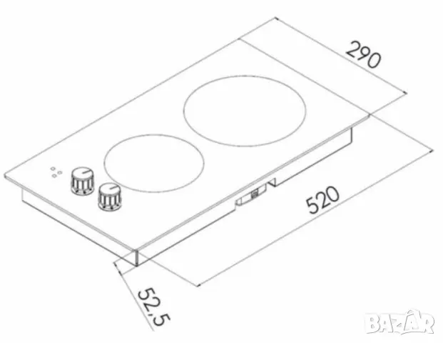 ПЛОТ ЗА ВГРАЖДАНЕ - ИНФРАЧЕРВЕН 2 ПЛОЧИ, снимка 2 - Печки, фурни - 46958767