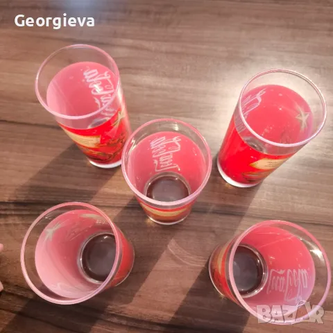 Стъклени чаши за безалкохолно Coca-Cola ., снимка 4 - Сервизи - 49162325