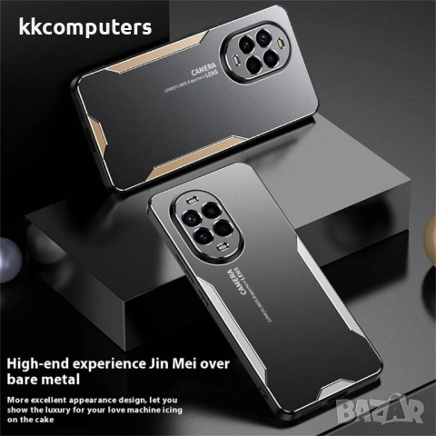 Калъф за Huawei nova 14 Pro 5G - Алуминиева Сплав + TPU + PC, Брониран Дизайн, Медена Решетка, Вкл. , снимка 5 - Калъфи, кейсове - 53187644