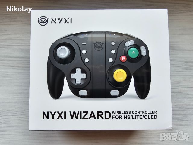 NYXI Wizard Black Style Wireless Joy-pad for Switch/Switch OLED, снимка 1 - Nintendo конзоли - 46279227