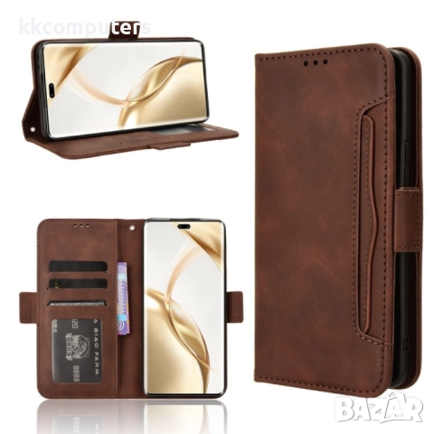 Honor 200 Pro 5G Magnetic Wallet Кожен Калъф и Скрийн Протектор, снимка 4 - Калъфи, кейсове - 52671869