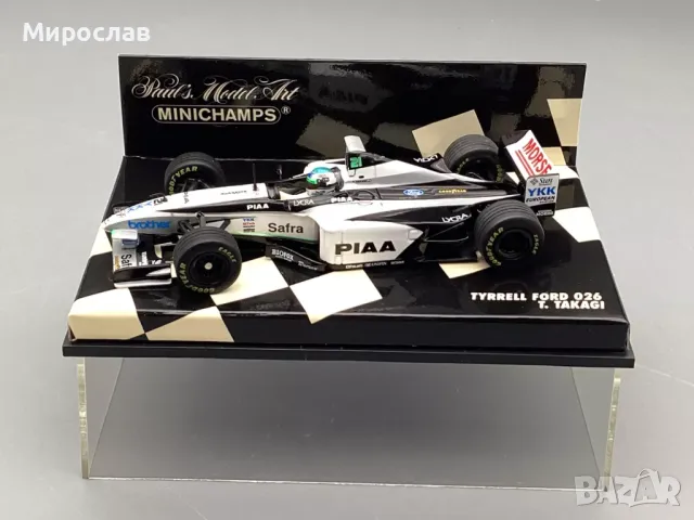 1:43 Minichamps Tyrrell Ford 026 T.Takagi БОЛИД ФОРМУЛА, снимка 1 - Колекции - 48444992