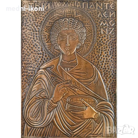 ИКОНА ГОЛЯМА СВЕТИ ПАНТАЛЕЙМОН, снимка 2 - Икони - 54300553