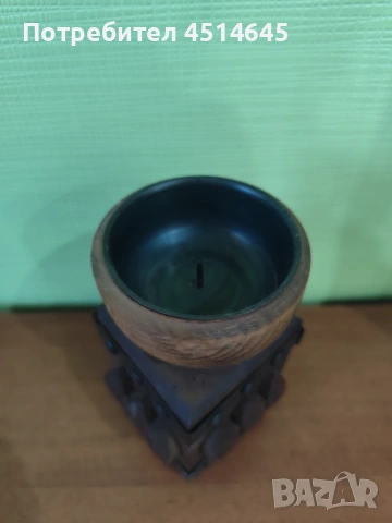 Свещник оригинален дизайно вис.16см