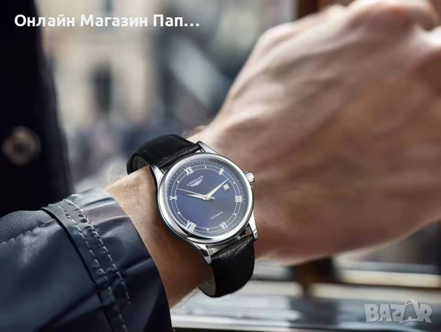 LONGLUX 8020LP Мъжки Автоматичен Механичен Часовник, снимка 4 - Мъжки - 53508047