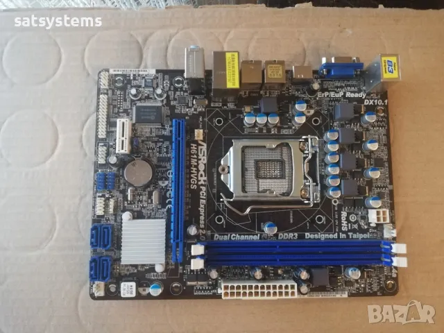 Дънна платка ASRock H61M-HVGS Socket LGA1155 , снимка 5 - Дънни платки - 47981009