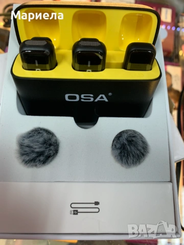 Комплект от 2 професионални безжични микрофона OSA K6 с калъф за зареждане, снимка 6 - Друга електроника - 53438018