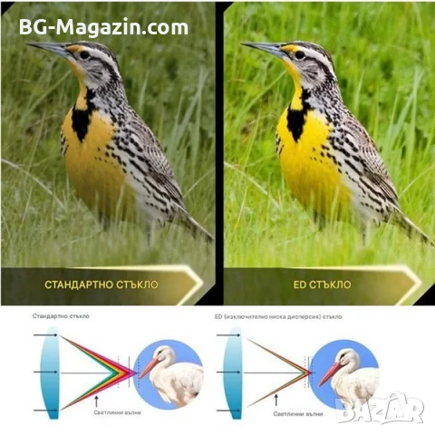 Мощен ловен бинокъл NIKON 20×50 за лов птици туризъм далечни разстояния BAK-4 призма професионален, снимка 4 - Екипировка - 50930544