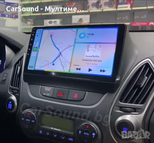 Hyundai Tucson IX35 - 10.1" Android Мултимедия Тускон их35 Навигация Андроид, снимка 5 - Аксесоари и консумативи - 49349930