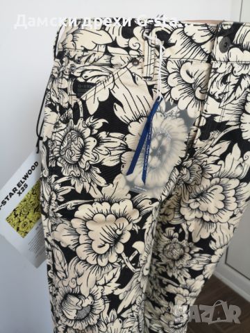 Дамски панталон G-Star RAW® 5622 3D MID BOYFRIEND PEARL YELLOW/BLACK размер W28/L32,  /293/, снимка 2 - Панталони - 46359977